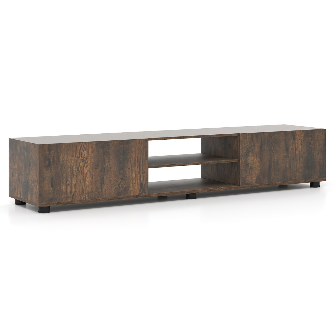 Modern TV Stand for Up to 70" TVs Entertainment Center with Doors and Drawers